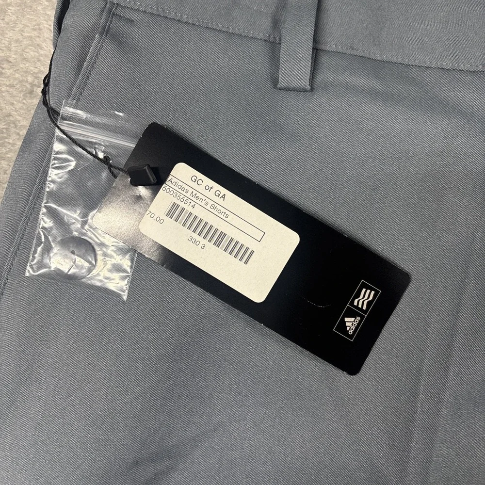 NWT Adidas Men's Golf Shirts Lead/Gray Size 40 (MSRP: $70)